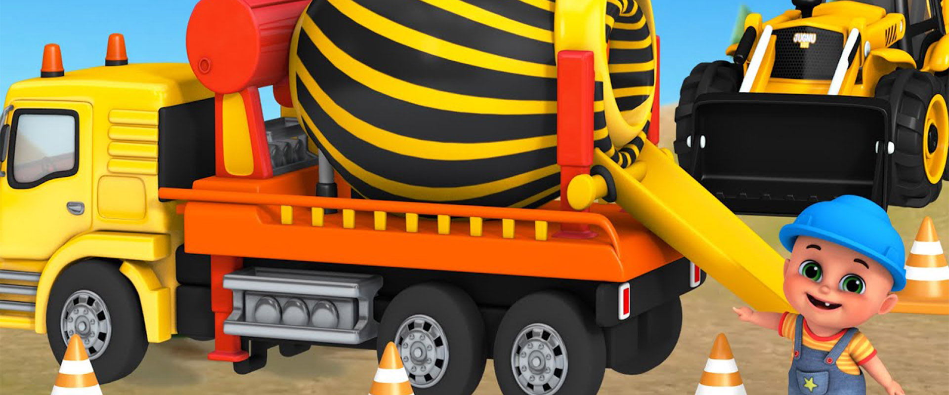 ⁣Excavator and Dump Truck Videos for Toddlers & Babies - Preschool Learning Videos
